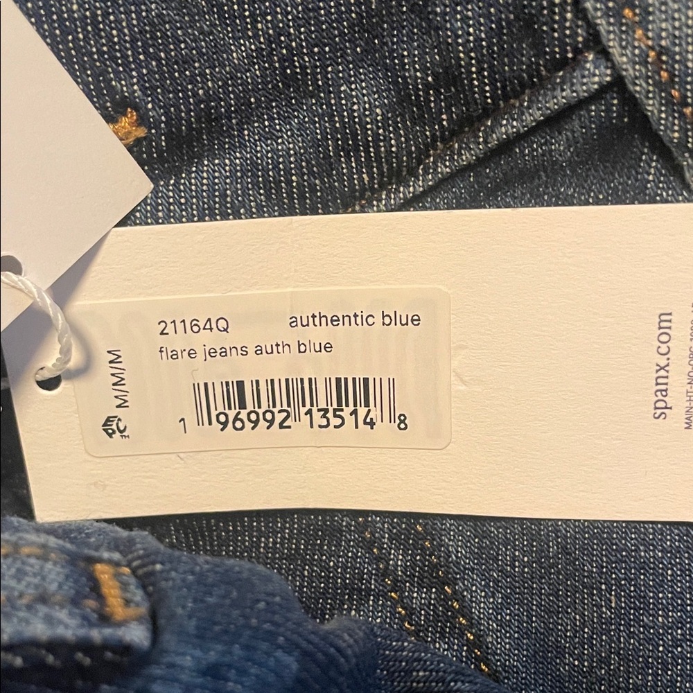 SPANX Dark Blue Flare Jeans - Picture 4 of 4